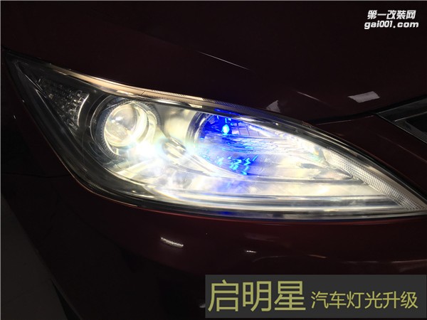 長(zhǎng)安逸動(dòng)大燈改裝雙光透鏡氙氣燈