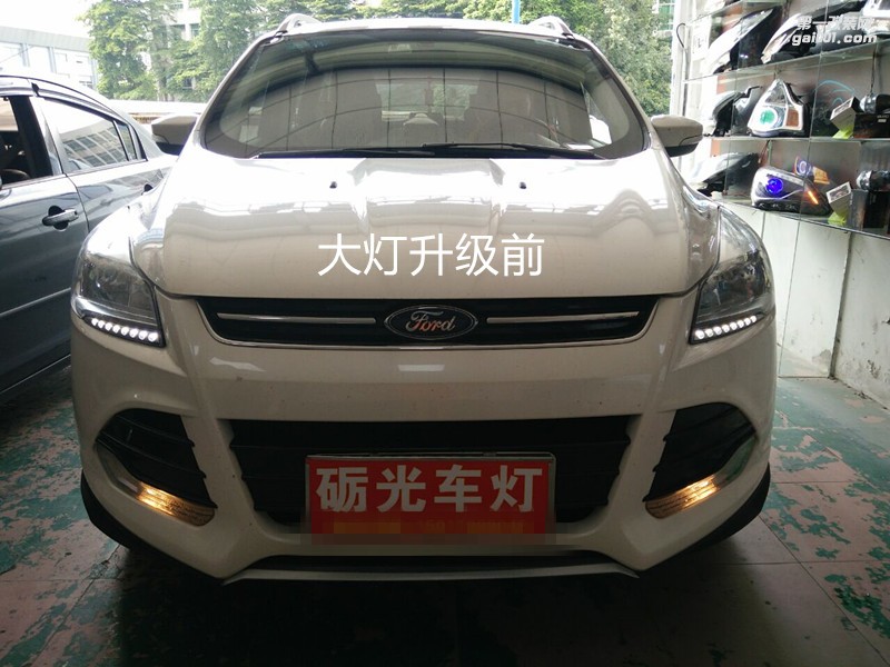 廣州車燈升級 福特翼虎大燈升級氙氣大燈海拉5透鏡-案例分享