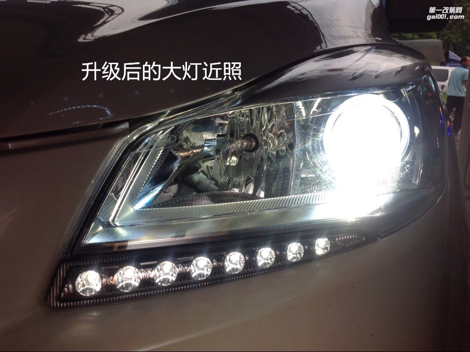廣州車燈升級 福特翼虎大燈升級氙氣大燈海拉5透鏡-案例分享