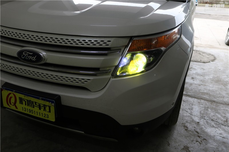 貴陽改大燈；金陽區(qū)車燈改裝；探險者車燈改裝海拉五雙光透鏡；黔鷹車燈改裝案例