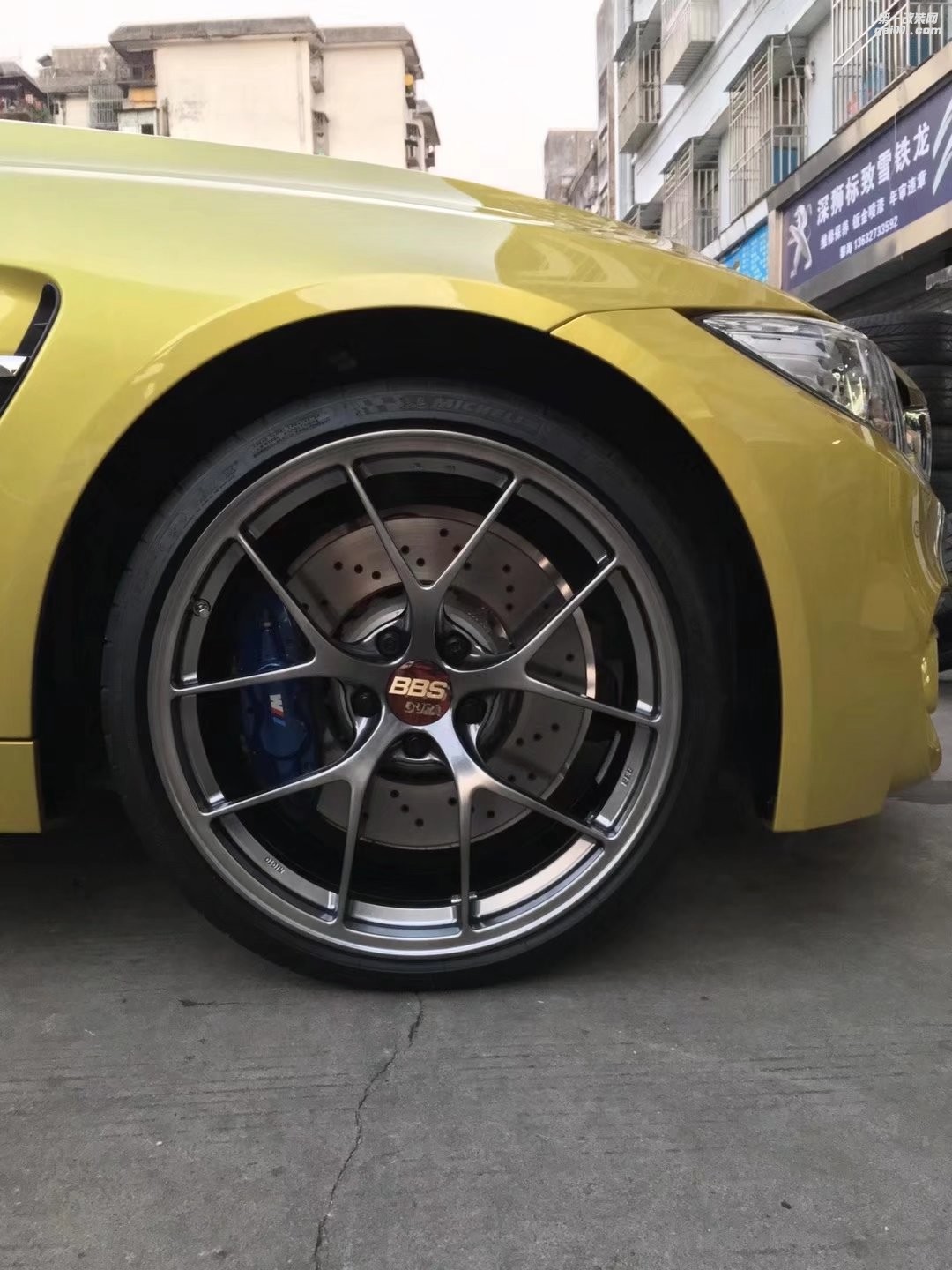 寶馬 M4 換 全新 BBS RID 20寸 ，完工！