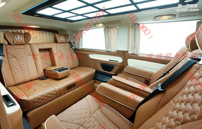 奔馳V260內(nèi)飾豪華改裝
