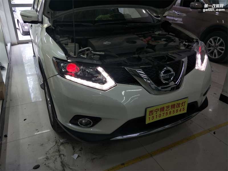 西寧尼桑奇駿車燈改裝【西寧精藝精】西寧氙氣燈