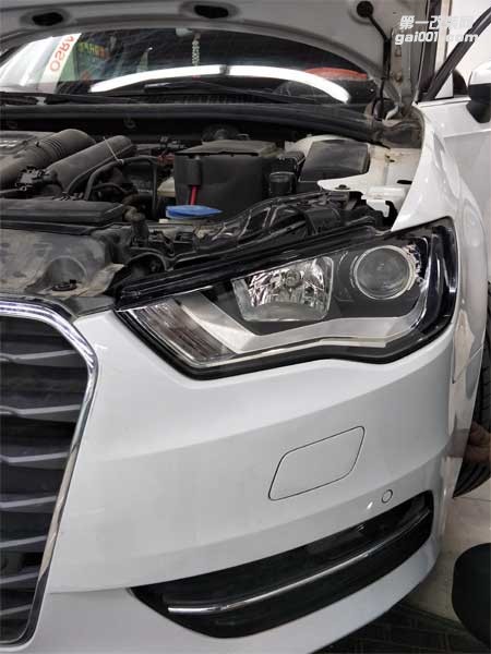 西寧汽車大燈改裝奧迪A3汽車燈光升級|精藝精車燈改裝案例