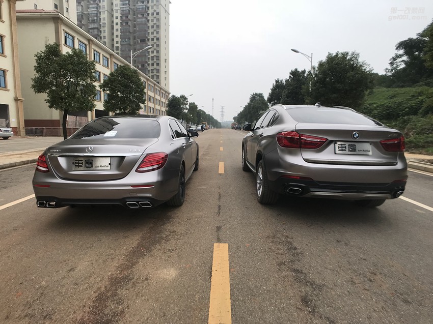 奔馳E級(jí)升級(jí)E63S包圍+電光鈦金灰改色