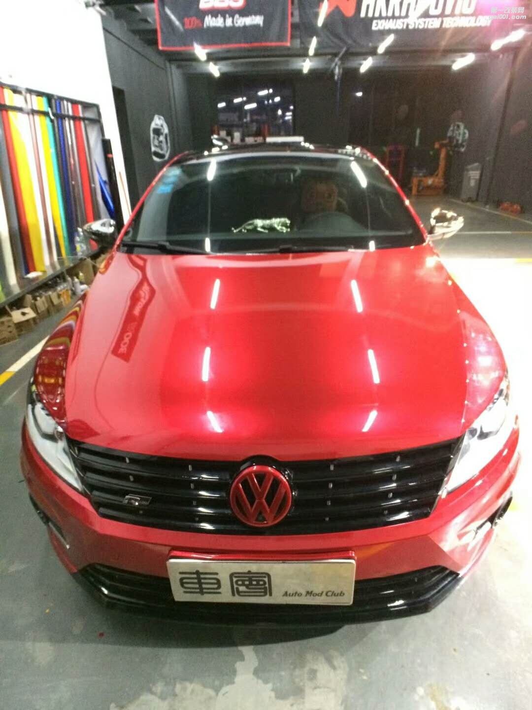 大眾CC美國禿鷹亮面金屬紅