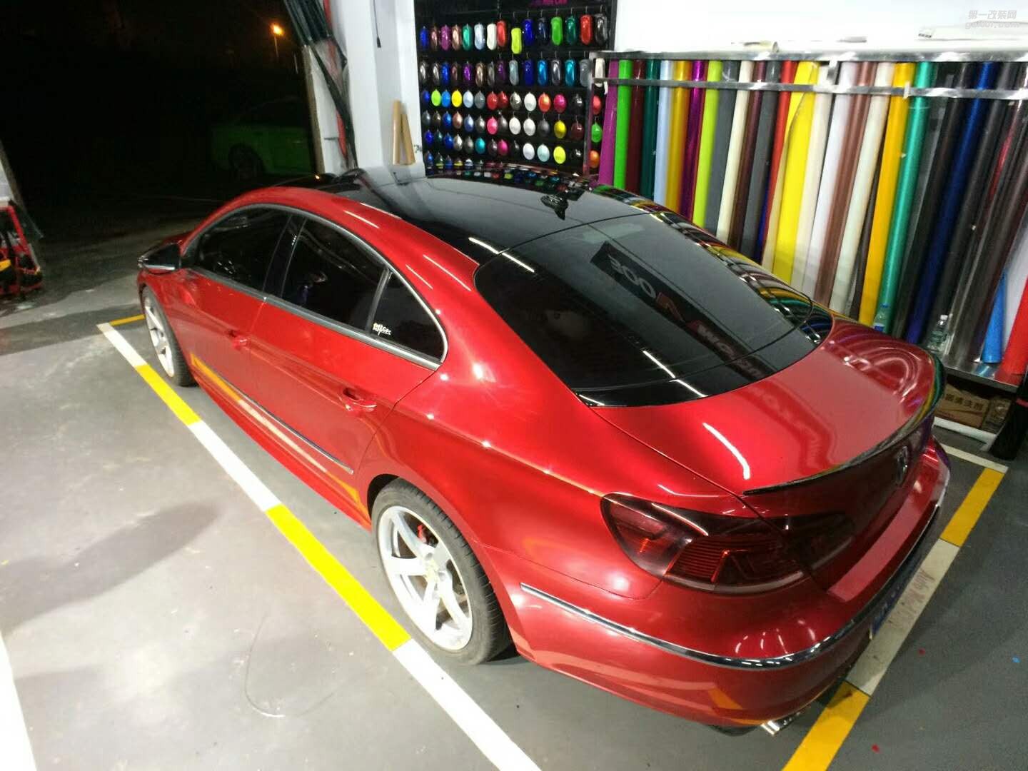 大眾CC美國禿鷹亮面金屬紅