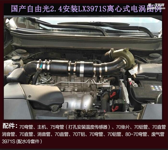 Jeep 自由光提升動力節(jié)油改裝汽車進(jìn)氣配件 鍵程離心式電動渦輪增壓器LX3971S大功率水冷型