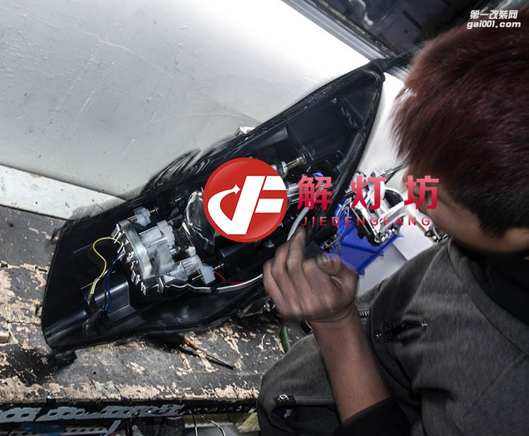 北京奧迪A5改裝店【解燈坊】A5升級(jí)海拉5透鏡阿帕7s套裝