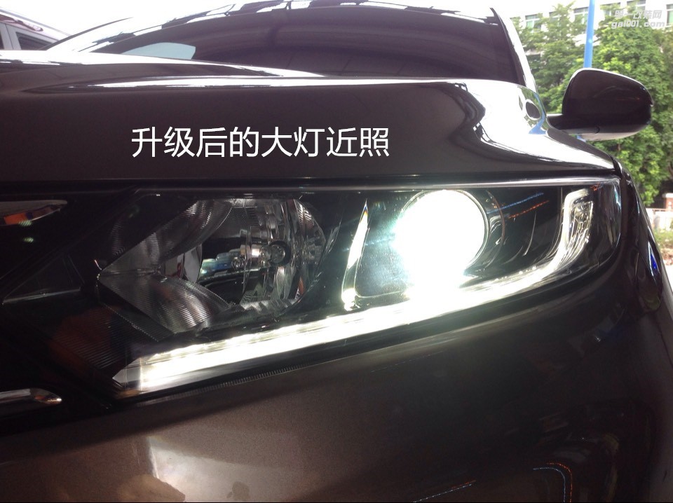 廣州汽車改燈 本田XRV大燈升級海拉5透鏡飛利浦CX5000K套餐
