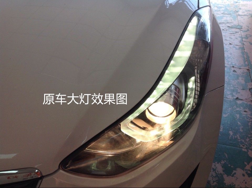 廣州大燈升級(jí) 現(xiàn)代朗動(dòng)大燈改海拉5透鏡歐司朗CBI5500K套裝