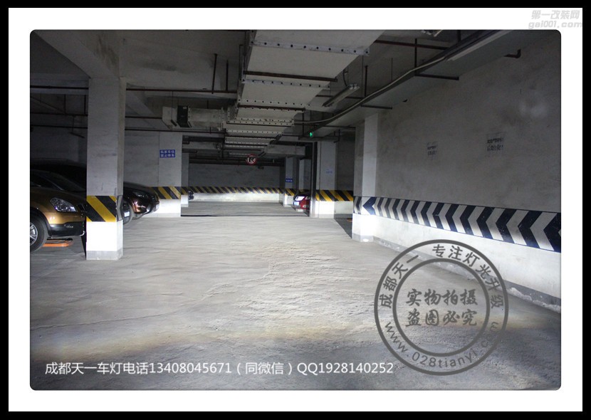 成都凱迪拉克ATS-L改車燈升級(jí)氙氣燈雙光透鏡高配日行燈