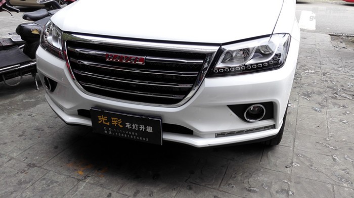 長城哈弗H2車燈升級