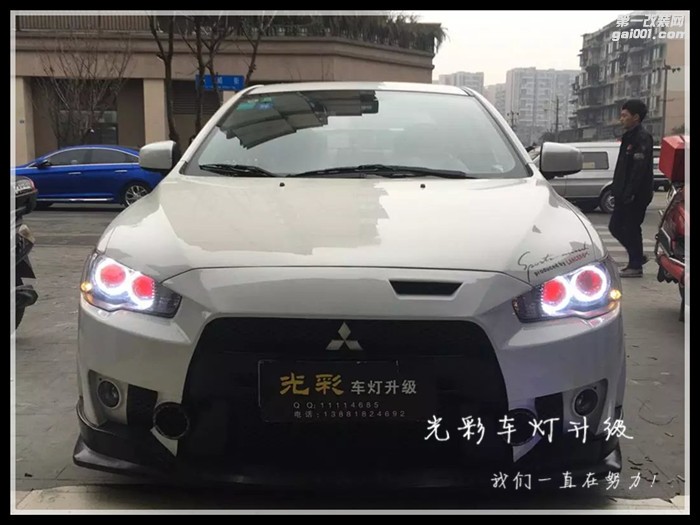 翼神改裝雙光透鏡LED天使眼惡魔眼