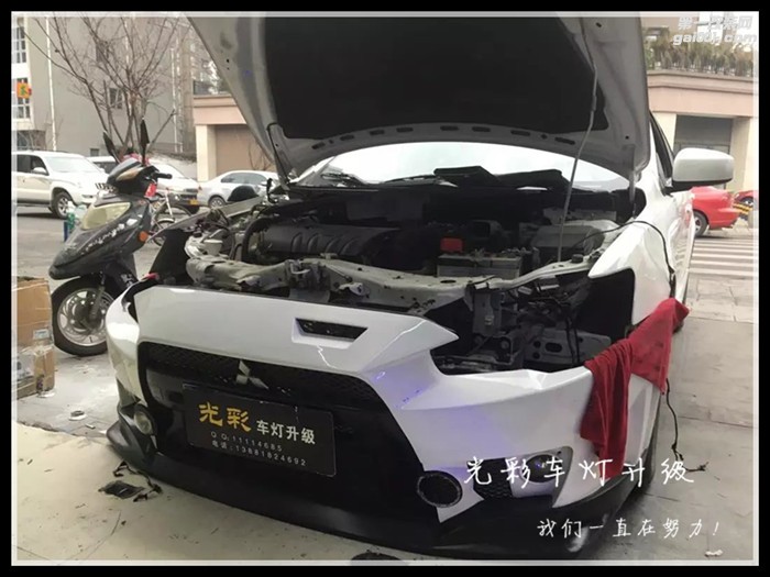 翼神改裝雙光透鏡LED天使眼惡魔眼成都光彩車燈