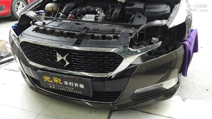 雪鐵龍CS 5SL車燈改裝透鏡氙氣燈LED大燈成都光彩車燈