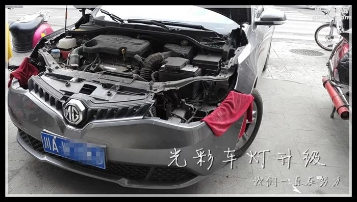 MG GT原車改裝雙光透鏡 氙氣燈 LED大燈 成都光彩車燈