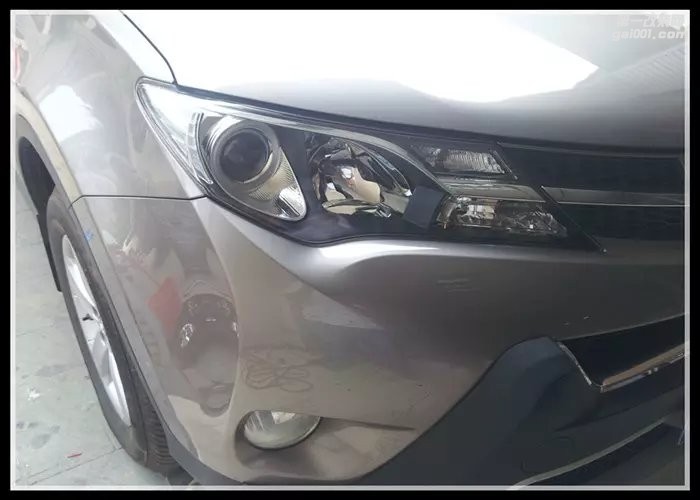 RAV4原車大燈改裝雙光透鏡氙氣燈LED大燈成都光彩車燈