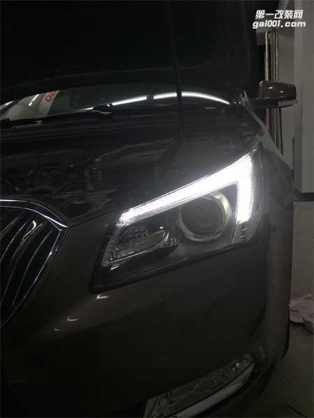 西寧燈光改裝 別克君威精藝精改燈案例-西寧專(zhuān)業(yè)汽車(chē)燈光改裝店