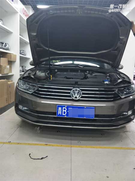 西寧汽車升級西寧大燈改裝，西寧大眾邁騰大燈案例