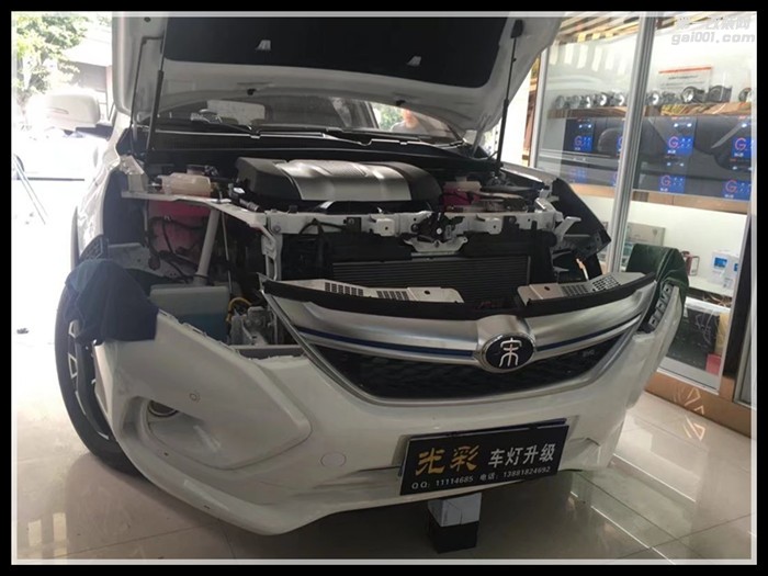 BYD宋改裝Q5雙光透鏡氙氣燈LED大燈成都光彩車燈