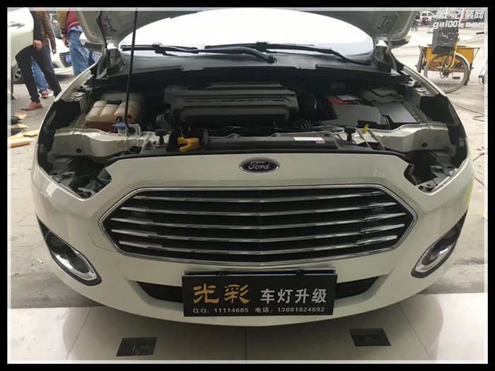 福特福睿斯原車大燈升級(jí)雙光透鏡氙氣燈LED大燈光彩車燈