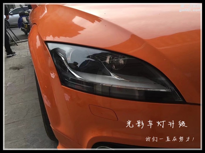 奧迪TT原車大燈老化改裝德國原裝進口海拉五氙氣燈成都光彩車燈