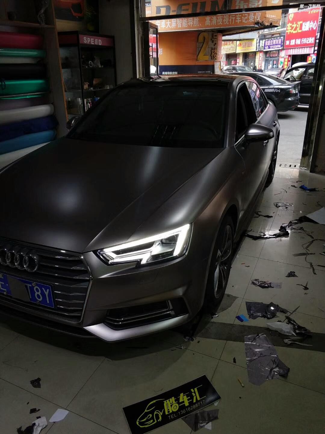 昆山新奧迪A4全車電光灰