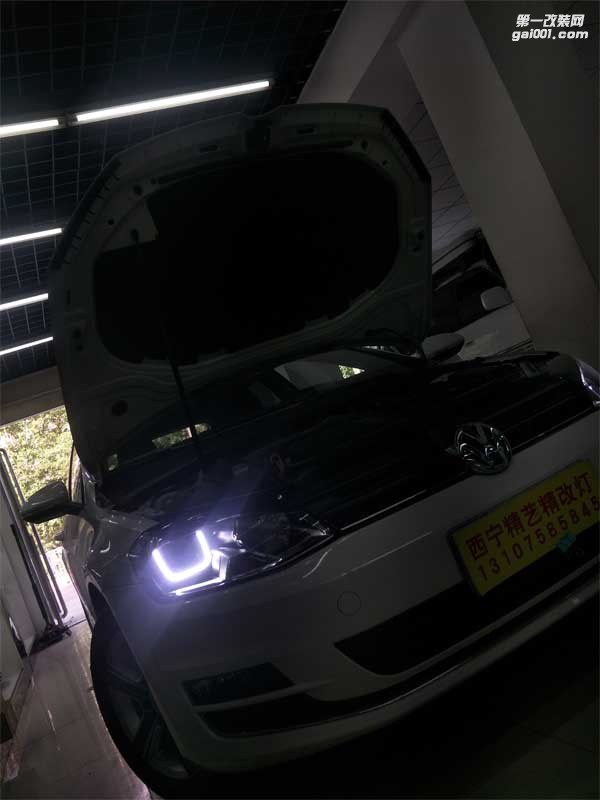 西寧燈光改裝 大眾POLO精藝精改燈案例-西寧專業(yè)汽車燈光改裝店