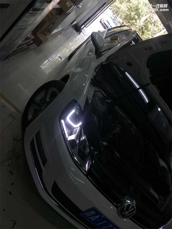 西寧燈光改裝 大眾POLO精藝精改燈案例-西寧專業(yè)汽車燈光改裝店