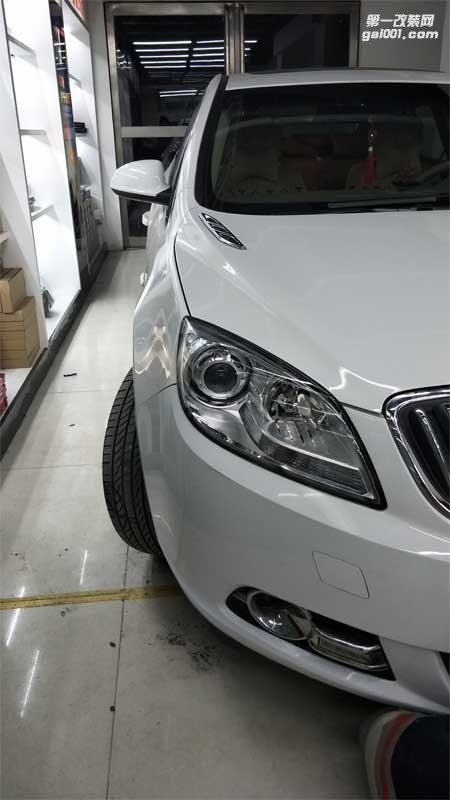 西寧汽車大燈改裝，別克英朗改裝車燈+海拉5透鏡