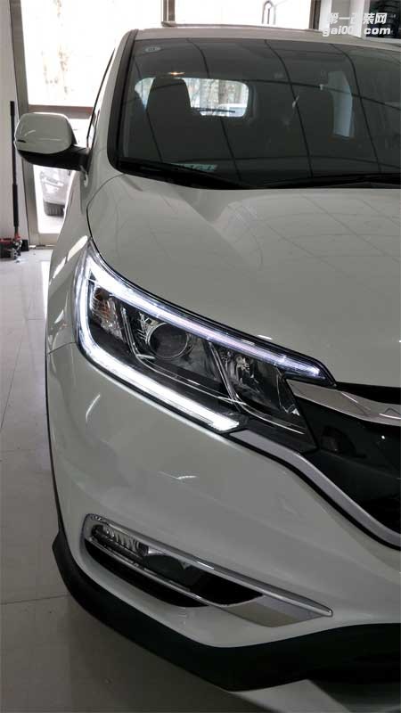 西寧汽車升級(jí)西寧大燈改裝，西寧本田CRV改大燈案例