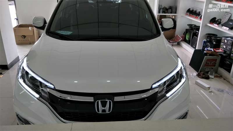 西寧汽車升級(jí)西寧大燈改裝，西寧本田CRV改大燈案例