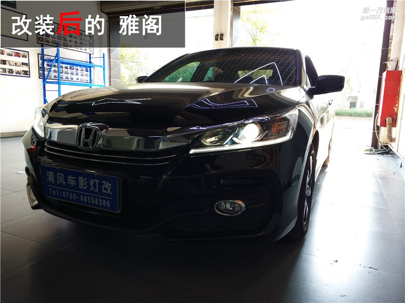 本田雅閣車燈不亮 升級飛利浦XV套裝 海拉五雙光透鏡輕松解決！——中山清風車影燈改