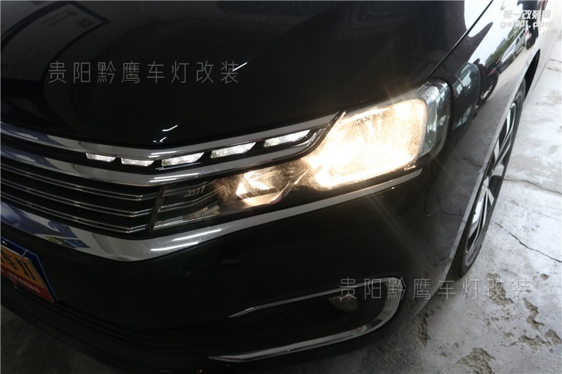 貴陽雪鐵龍C6車燈改裝升級(jí)LED雙光透鏡#貴陽黔鷹車燈#改裝案例