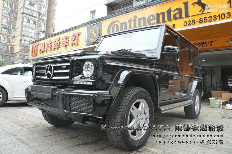 奔馳G350升級20寸定制鍛造輪轂G65款式裝車完成