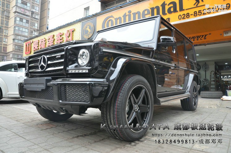奔馳G350升級20寸定制鍛造輪轂G65款式裝車完成