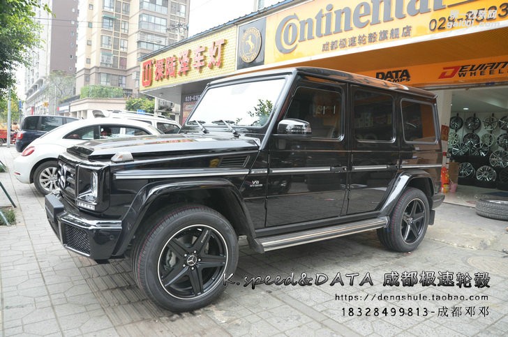 奔馳G350升級20寸定制鍛造輪轂G65款式裝車完成