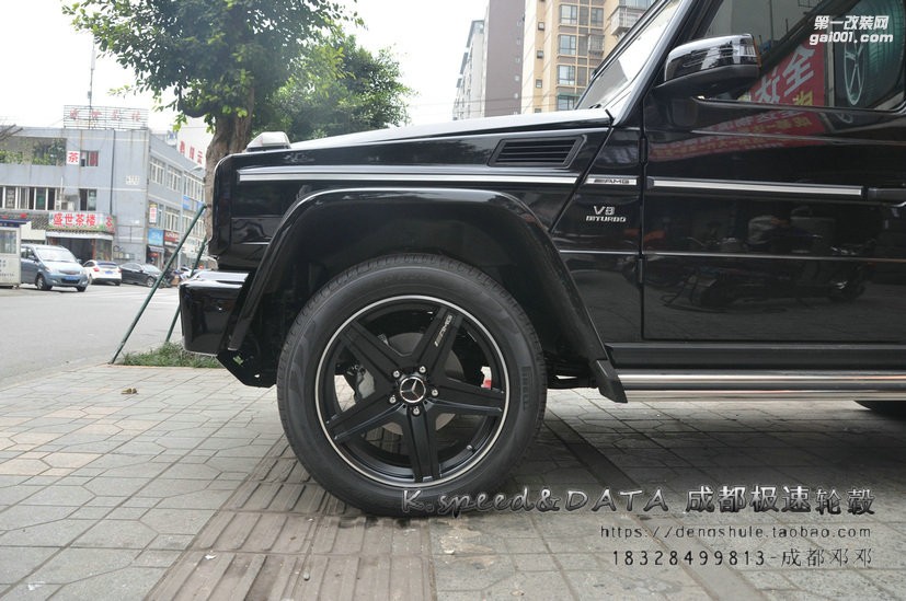 奔馳G350升級20寸定制鍛造輪轂G65款式裝車完成