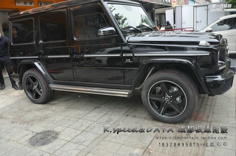 奔馳G350升級20寸定制鍛造輪轂G65款式裝車完成