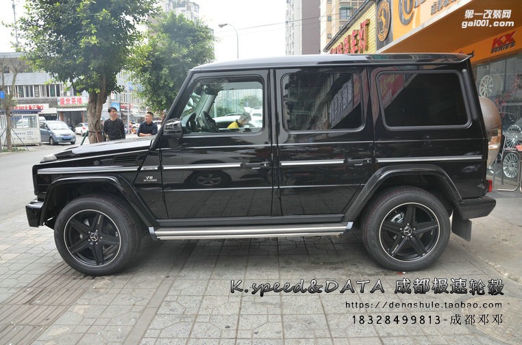 奔馳G350升級20寸定制鍛造輪轂G65款式裝車完成
