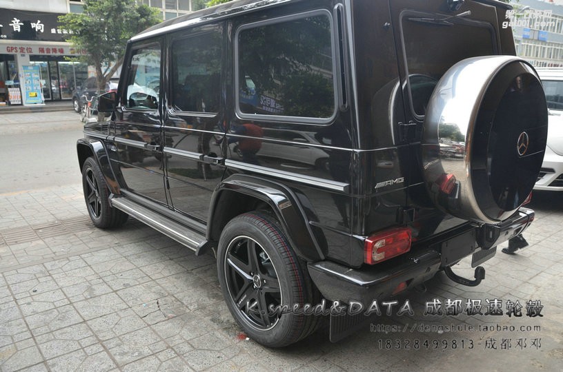 奔馳G350升級20寸定制鍛造輪轂G65款式裝車完成