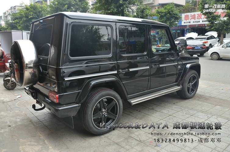 奔馳G350升級20寸定制鍛造輪轂G65款式裝車完成