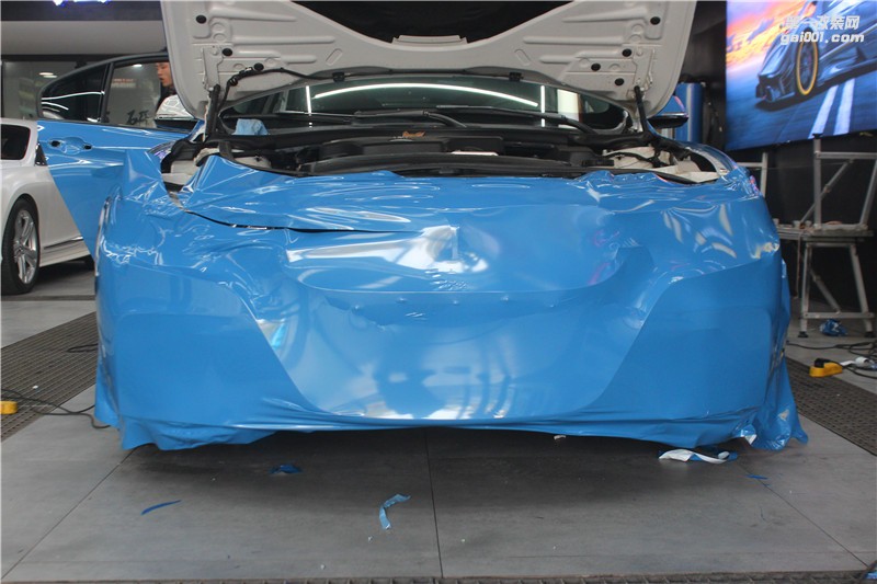 長(zhǎng)沙匯格車研 寶馬3系施工CYS新品阿布扎比藍(lán)