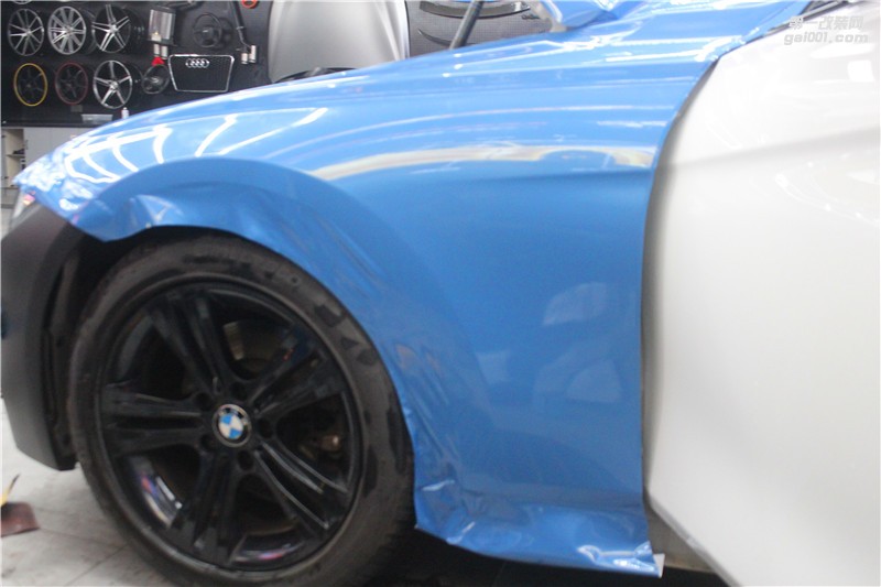 長(zhǎng)沙匯格車研 寶馬3系施工CYS新品阿布扎比藍(lán)