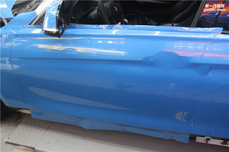 長(zhǎng)沙匯格車研 寶馬3系施工CYS新品阿布扎比藍(lán)