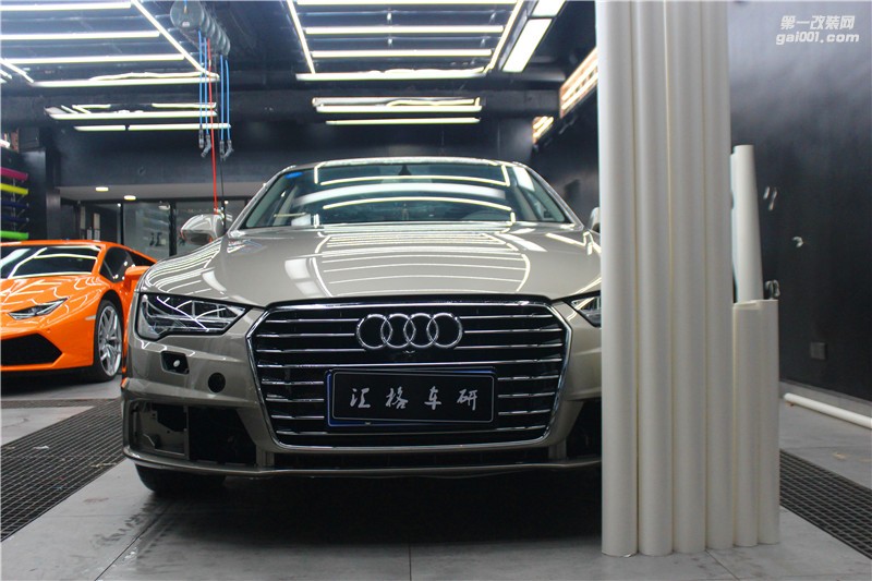 長(zhǎng)沙匯格車(chē)研 奧迪S5施工德國(guó)PWF電光白