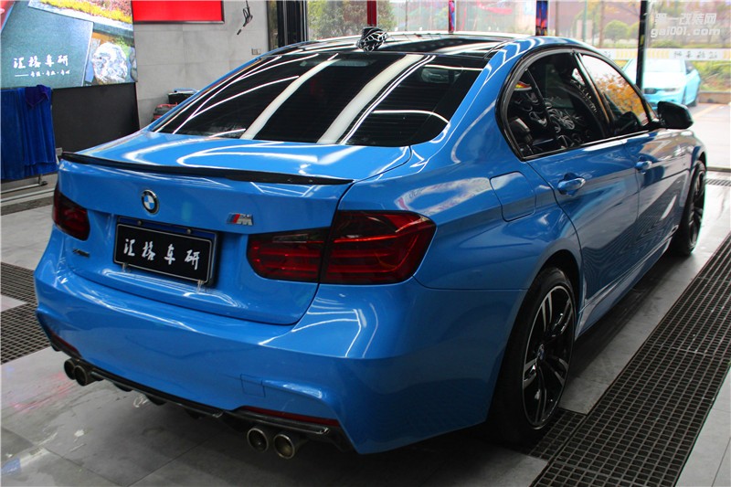 長(zhǎng)沙匯格車研 寶馬3系施工CYS新品阿布扎比藍(lán)