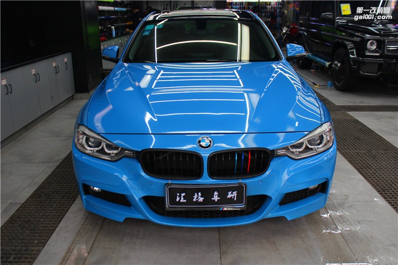 長(zhǎng)沙匯格車研 寶馬3系施工CYS新品阿布扎比藍(lán)