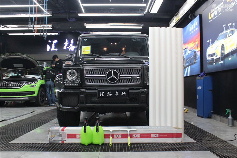 長沙進口透明膜 奔馳G65全車施工HEXIS透明保護膜